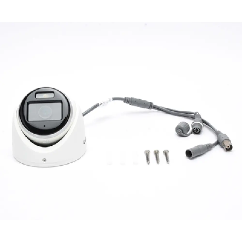 Cámara Turret TURBOHD / 3K 5 Megapixel / Color 24/7 / Luz Blanca 20 m (65.6 ft) / IP67 / Micrófono Integrado / 4 Tecnologías / Lente 2.8 mm