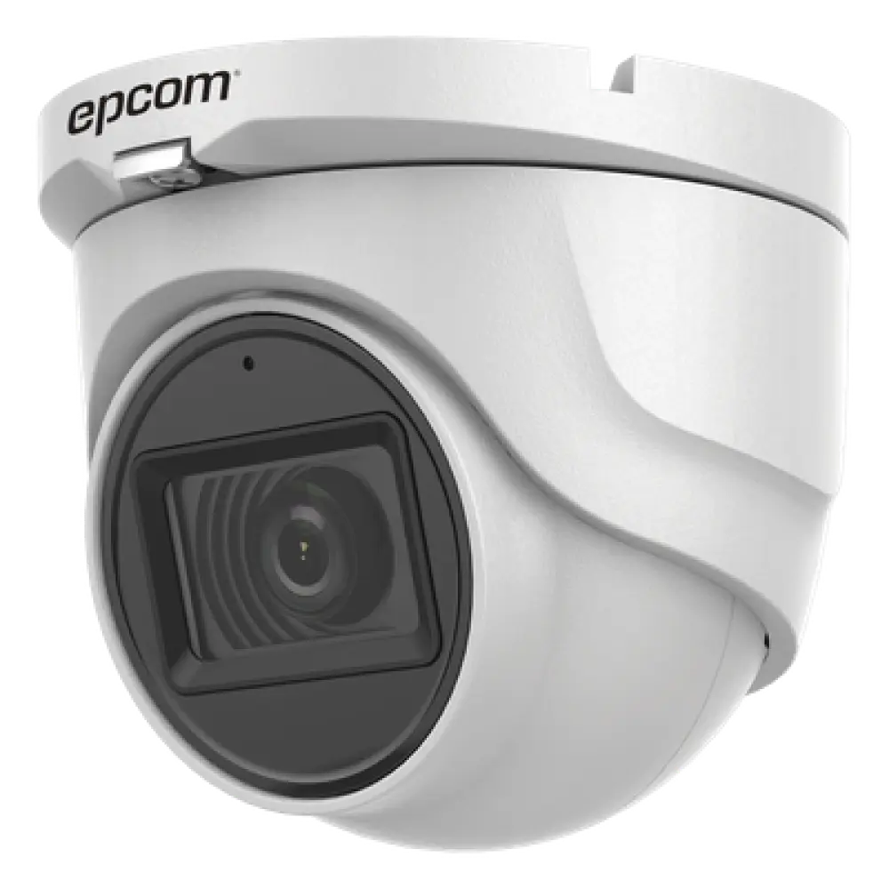 Cámara Turret TURBOHD / 5 Megapixel / Lente 2.8 mm / Ángulo 85.5° / IR 30 m (98.4 ft) / IP67 / 4 Tecnologías / Audio por Coaxitron