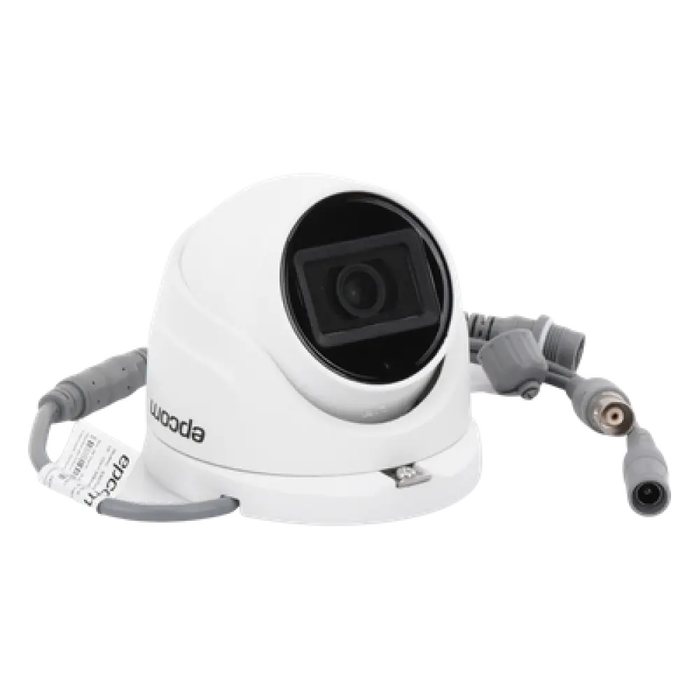 Cámara Turret TURBOHD / 5 Megapixel / Lente 2.8 mm / Ángulo 85.5° / IR 30 m (98.4 ft) / IP67 / 4 Tecnologías / Audio por Coaxitron