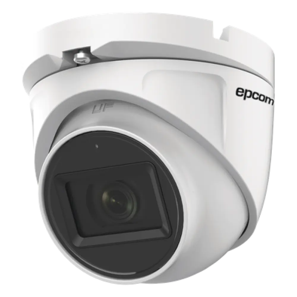 Cámara Domo TURBOHD / 2 Megapixel / Gran Angular 106° / IR 20 m (65.6 ft) / Audio por Coaxitron / IP66 / Metal