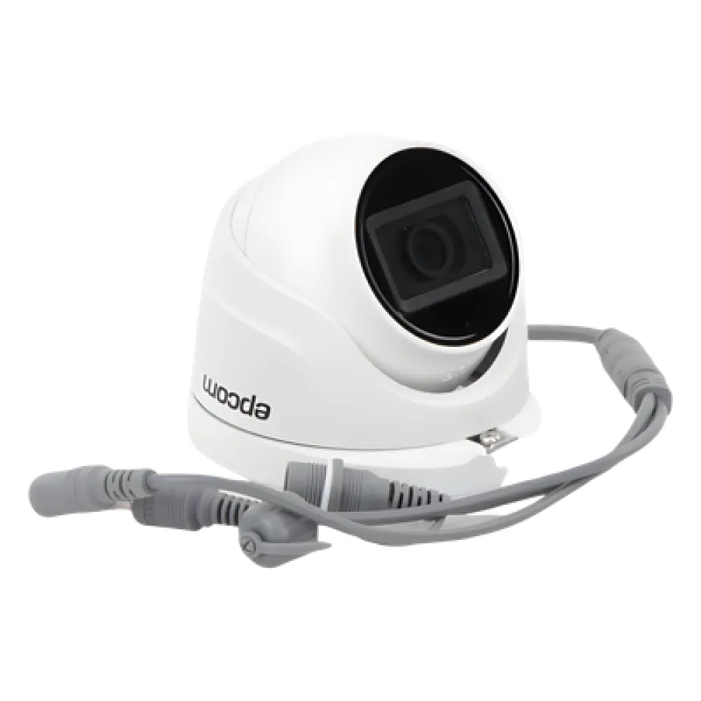 Cámara Domo TURBOHD / 2 Megapixel / Gran Angular 106° / IR 20 m (65.6 ft) / Audio por Coaxitron / IP66 / Metal