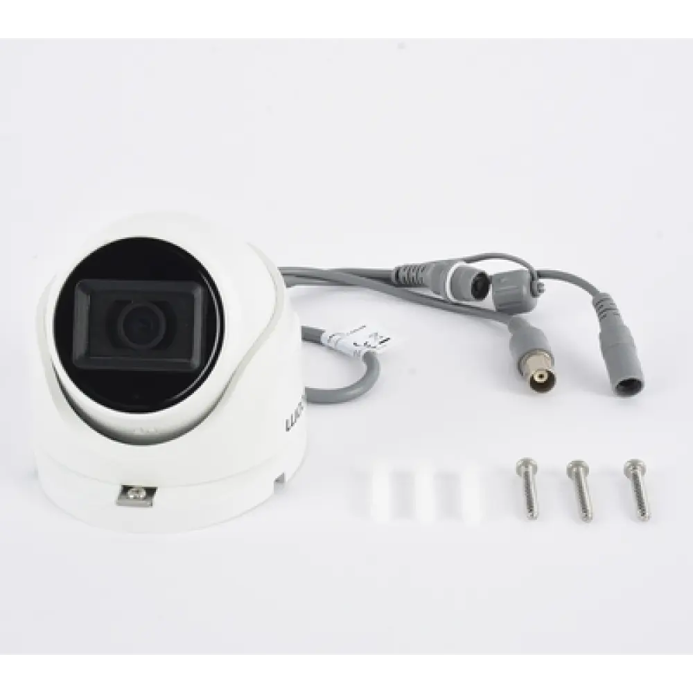 Cámara Domo TURBOHD / 2 Megapixel / Gran Angular 106° / IR 20 m (65.6 ft) / Audio por Coaxitron / IP66 / Metal