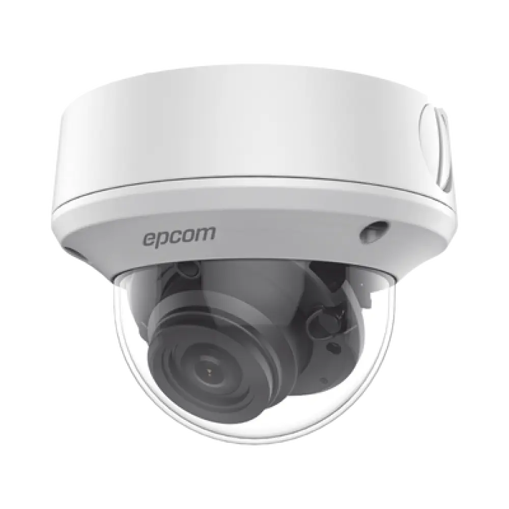 Cámara Domo TURBOHD / 5 MP / Lente 2.7 - 13.5 mm / EXIR 40 m (131.2 ft) / 4 en 1 / IP67 / IK10