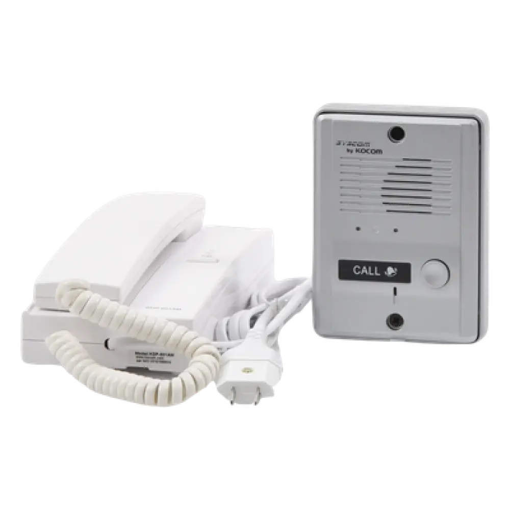 Kit de audio portero / Frente metálico / 1 auricular expandible a 3 / 100m / 110VAC / 0.5W-3.3W / 328 pies