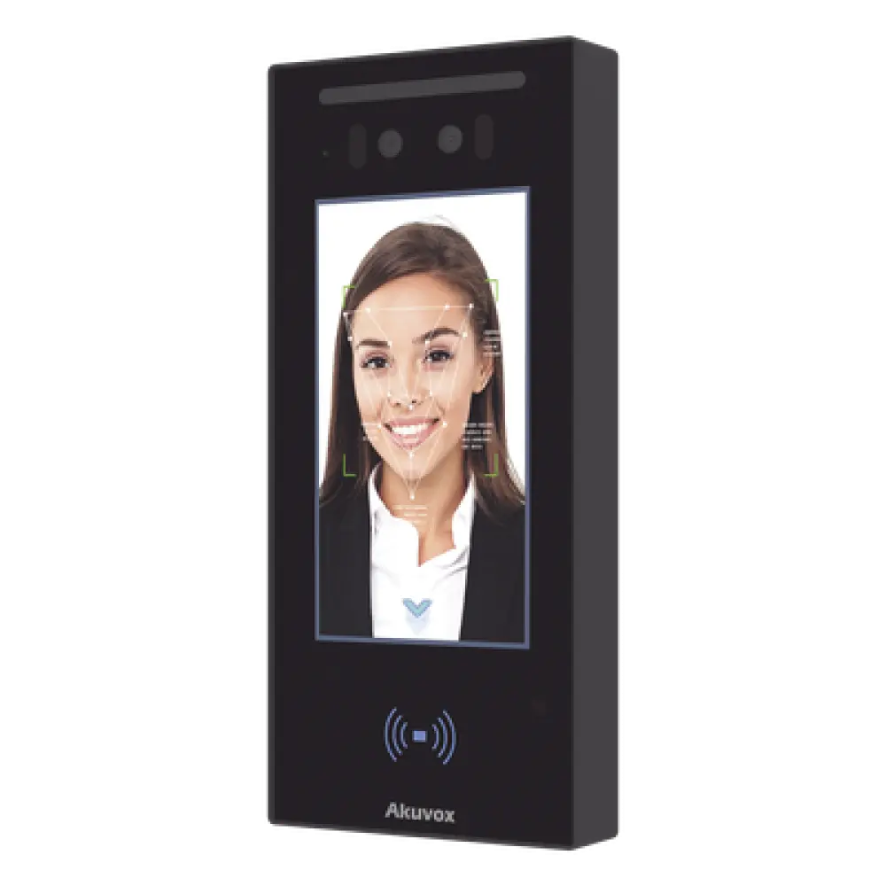 Frente de Calle IP / Pantalla Táctil IPS 5" / Doble Cámara 2 Megapixel / Reconocimiento Facial / Bluetooth y NFC / IP65