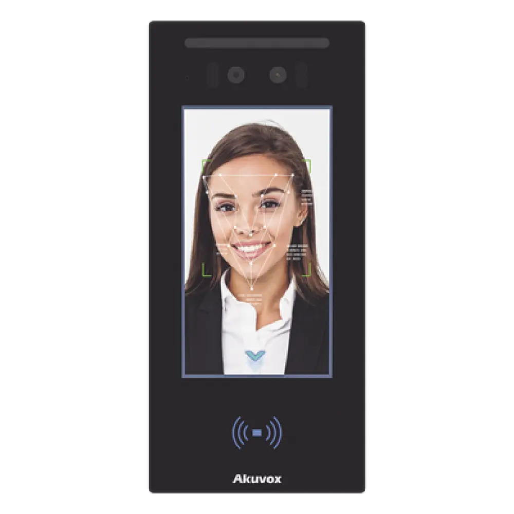 Frente de Calle IP / Pantalla Táctil IPS 5" / Doble Cámara 2 Megapixel / Reconocimiento Facial / Bluetooth y NFC / IP65