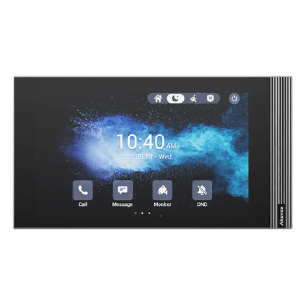 Monitor Interior IP / Pantalla Táctil 7 Pulgadas / Wi-Fi 6 / PoE / SIP 2.0 / 8 Entradas de Alarma / Montaje Horizontal o Vertical