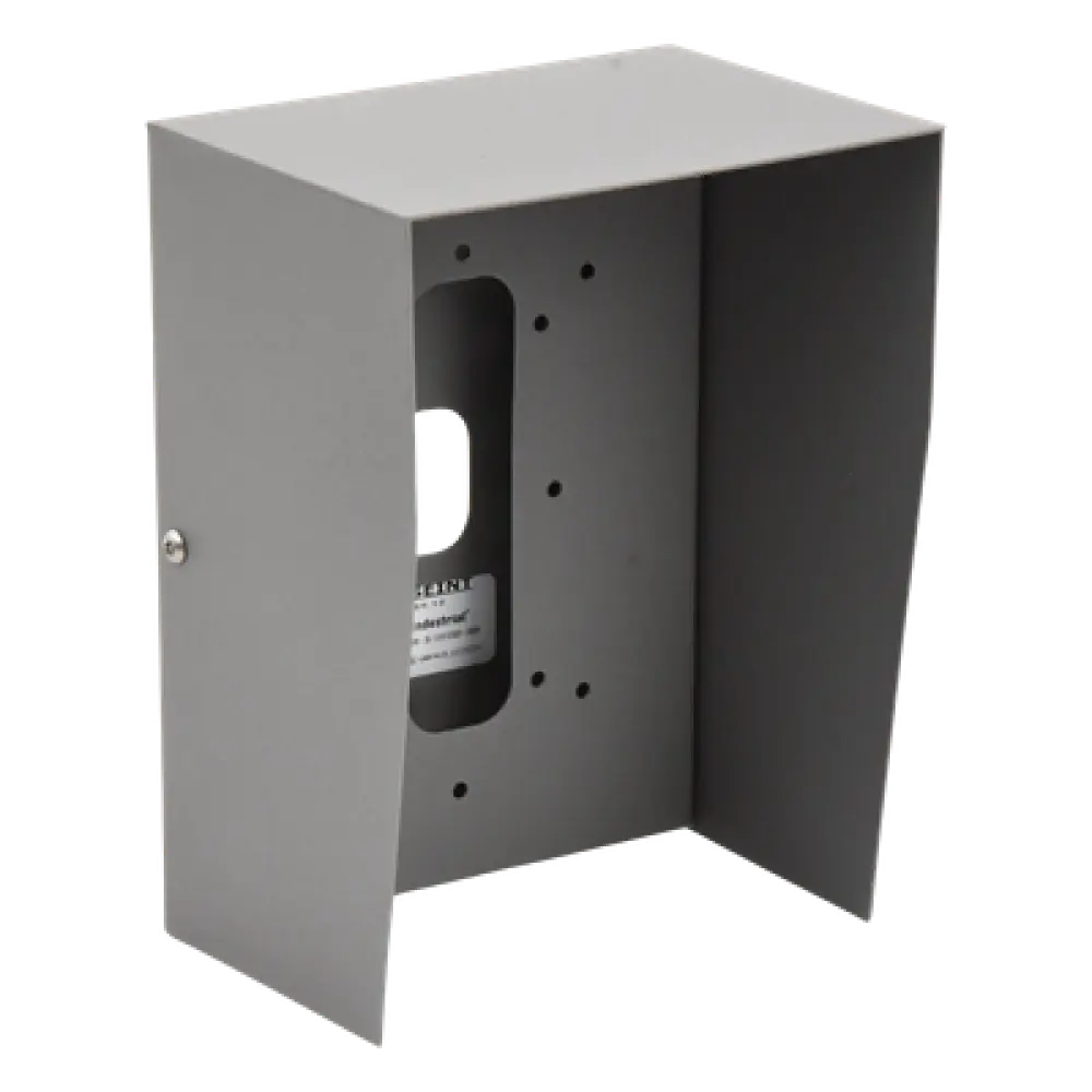Cubierta Protectora Industrial / Acero Calibre 18 / Pintura Electrostática Gris / 1.38 kg / Montaje en Poste Tubular