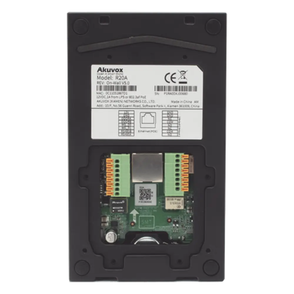 Videoportero IP / 1 Botón / Cámara 2 Megapixel / 110° / Lector MIFARE y PROX EM / SIP / ONVIF / IP65 / PoE / Control 2 Puertas / Cloud