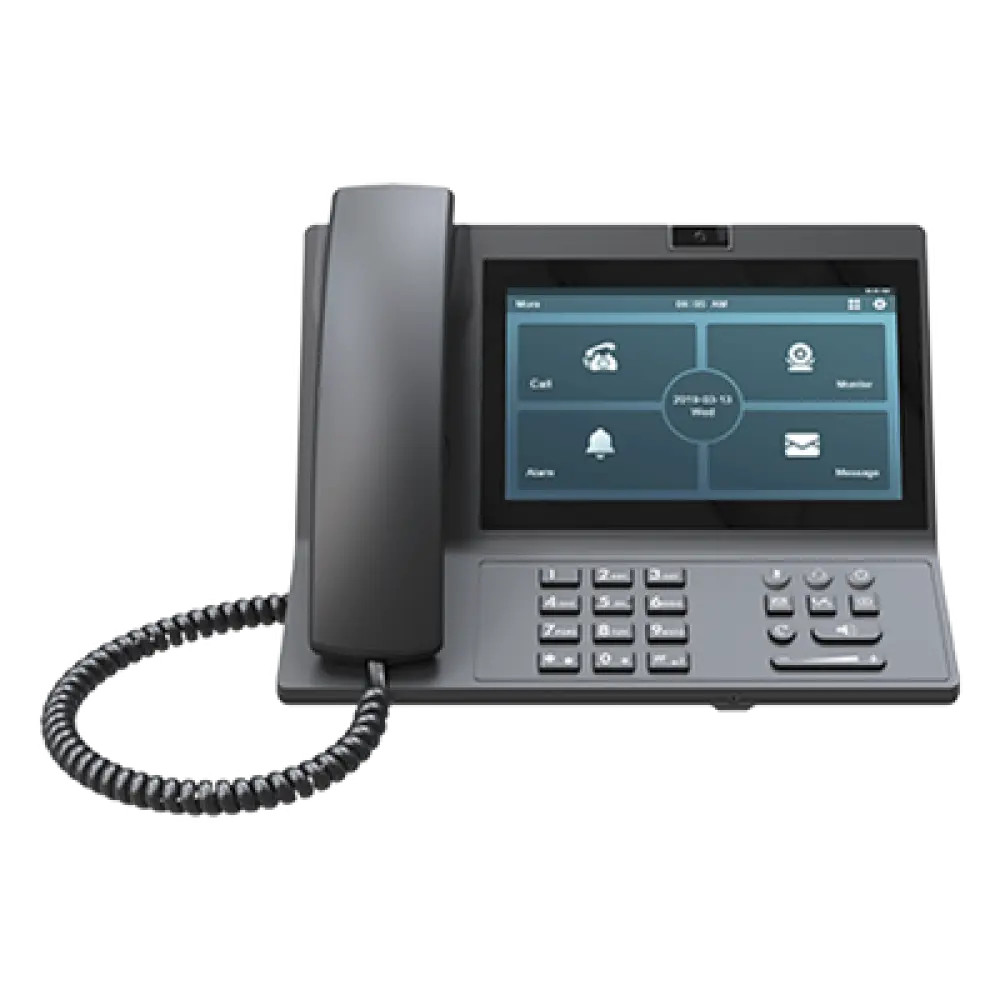 Estación de Guardia IP / Pantalla Táctil 7 Pulgadas / Resolución 1024x600 / Cámara 2 Megapixel / Wi-Fi / PoE / Bluetooth / HDMI / USB-C / Android 9.0