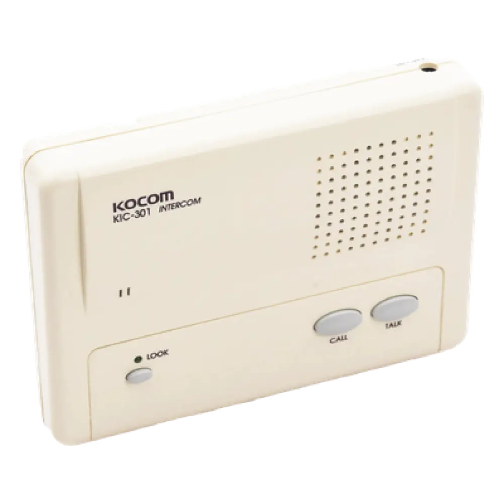 Intercomunicador Manos Libres / 1 Extensión / Alcance 200 m (656.2 ft) / Cable 2 Hilos / Montaje en Pared