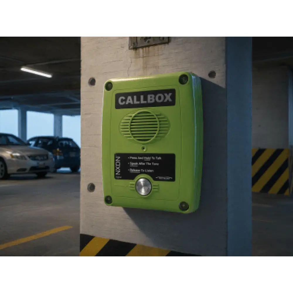 Callbox Digital NXDN / UHF 450-470 MHz / Gabinete Policarbonato / Alimentación Dual / Antena Interna / 1 Canal