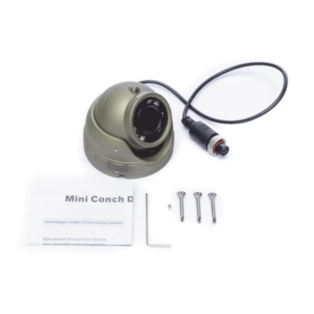 Cámara Mini Domo AHD / 2 Megapixel / Lente 2.8 mm / IR 3 m (9.8 ft) / Micrófono Integrado / Conector Aviación / Interior