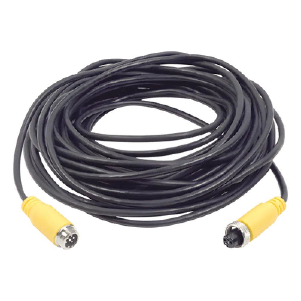 Cable Extensor para Videovigilancia Móvil / 3 m (9.8 ft) / Conector Aviación 6 Pines / Transmisión Triple / Uso Vehicular
