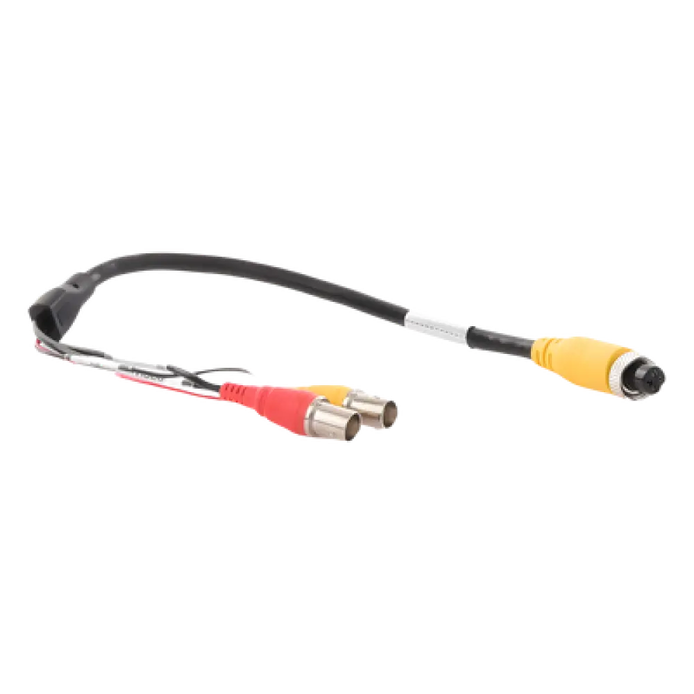 Cable Adaptador para MDVR / Conector Aviación 4 Pines a BNC / Video, Audio y Alimentación / 40 cm (15.7 in)