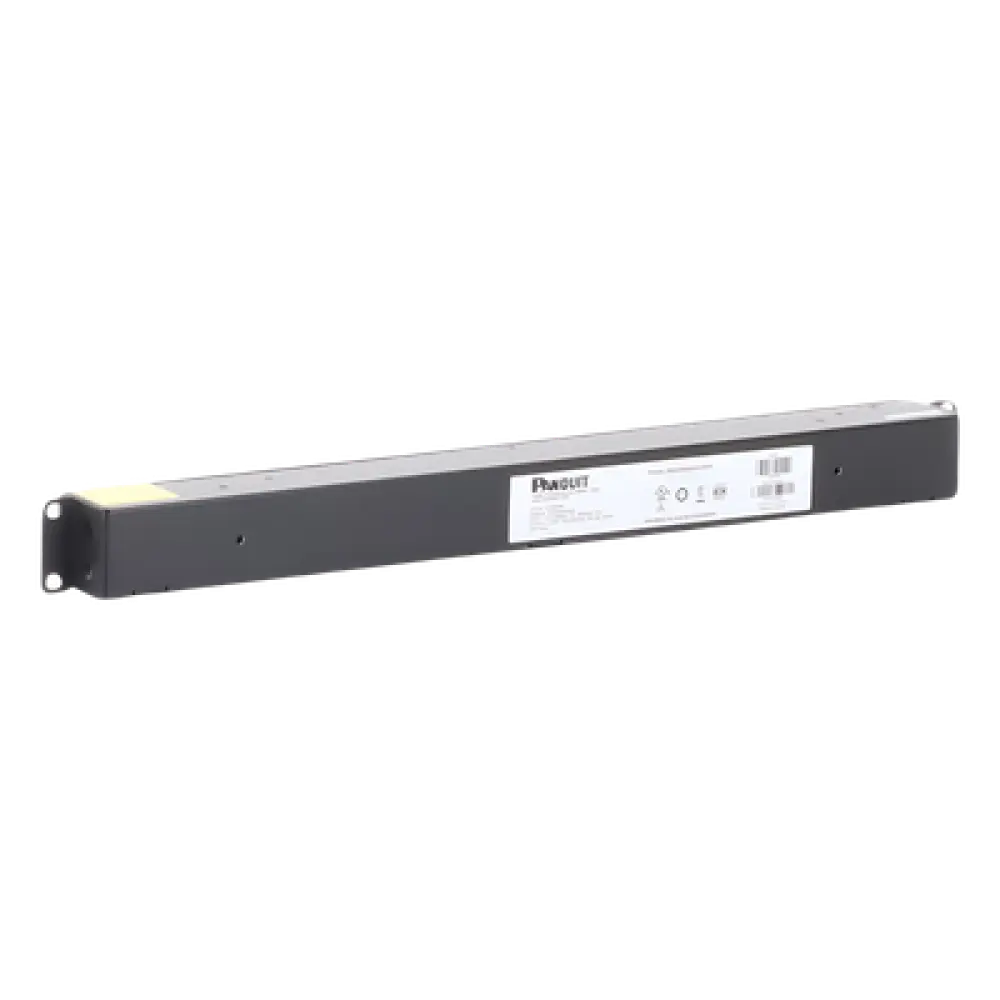 PDU Básico para Rack / 12 Contactos NEMA 5-20R / Entrada NEMA 5-20P / 20A / 120 Vca / Montaje Horizontal 1UR / 19 in
