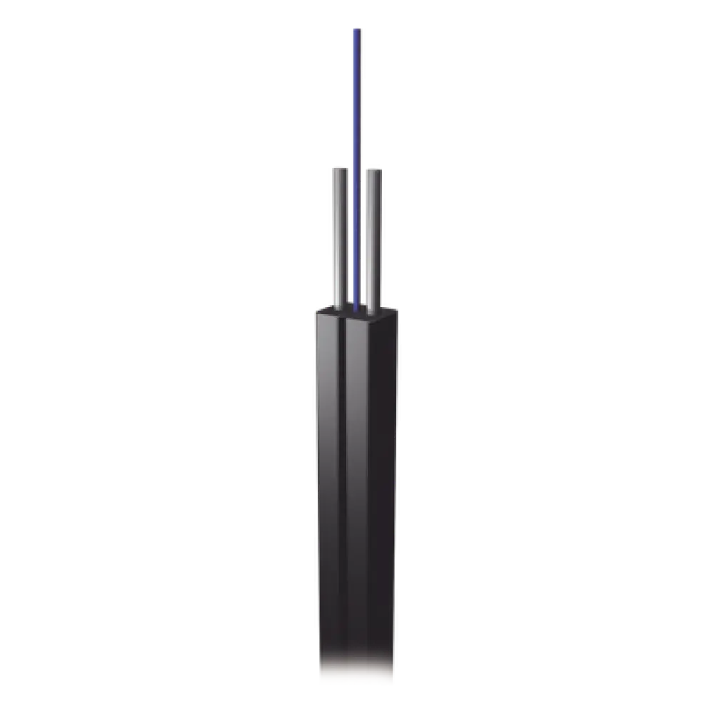 Cable Drop / Fibra Óptica G.657A2 / 1 Hilo Unifibra / LSZH / 1 km / 2.0x3.0 mm / -20°C a +60°C