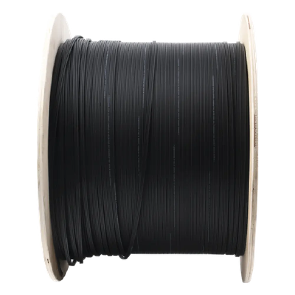 Carrete de Fibra Óptica Aérea Drop / 1 km / G.657A2 Bifibra / LS0H / Span 80 / 3,280 pies