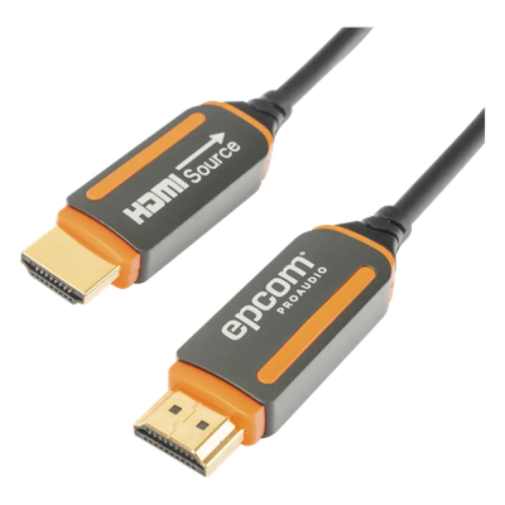 Cable HDMI de Fibra Óptica / 15m (49.21 ft) / 4K@60Hz / 18Gbps / HDCP 2.2 / Versión 2.0 / 4.5mm Diámetro