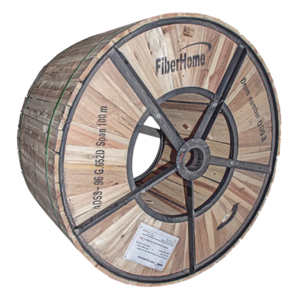 Cable ADSS / G.652D Monomodo / 96 Hilos / Span 100 m (328 ft) / 4 km (2.49 mi) / Exterior HDPE