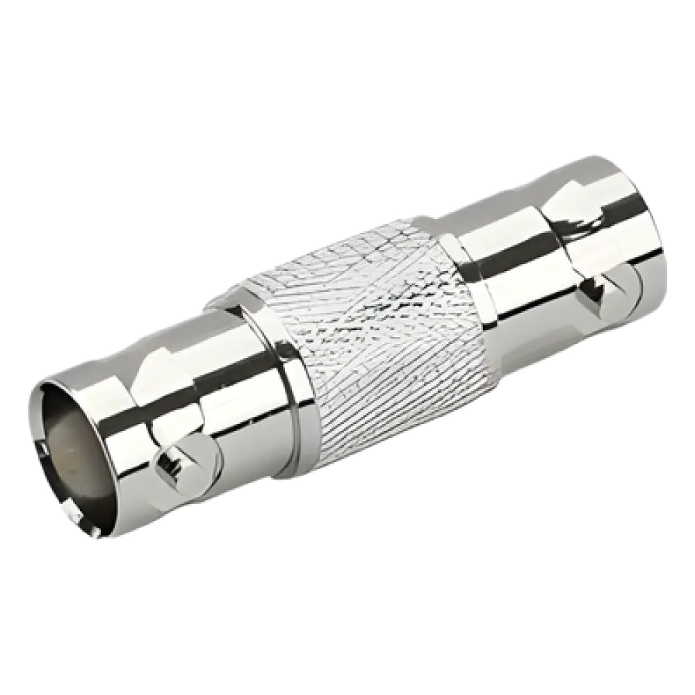 Adaptador Coaxial / BNC Hembra a BNC Hembra / 75 Ohm / Barril / 32.5 mm / 1.27 ft