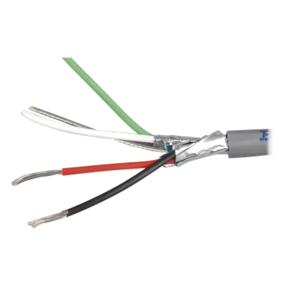 Cable Multiconductor para Alarma / 4x22 AWG / Blindado / CMR / 305 m (1000 ft) / Gris