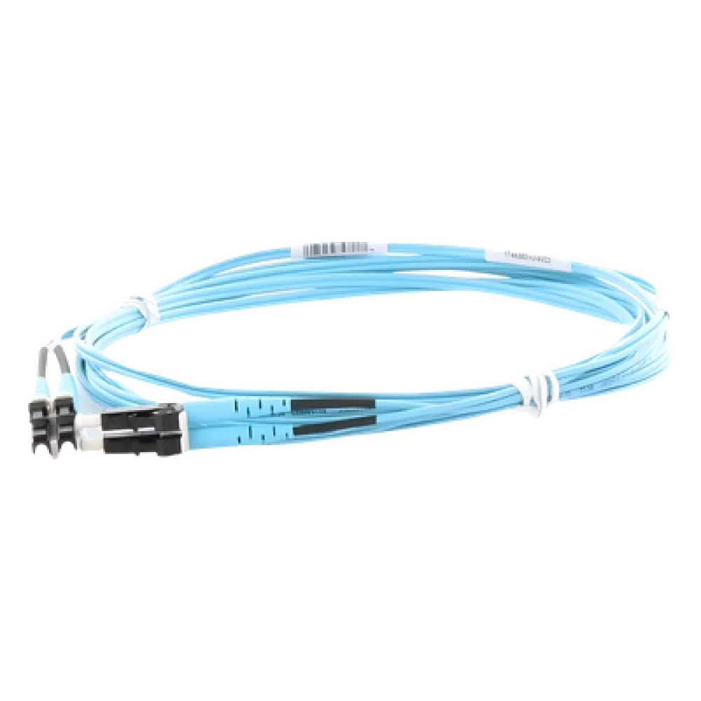 Jumper de Fibra Óptica / Multimodo OM3 50/125 / LC-LC Dúplex / OFNR Riser / Aqua / 3 m (9.84 ft)