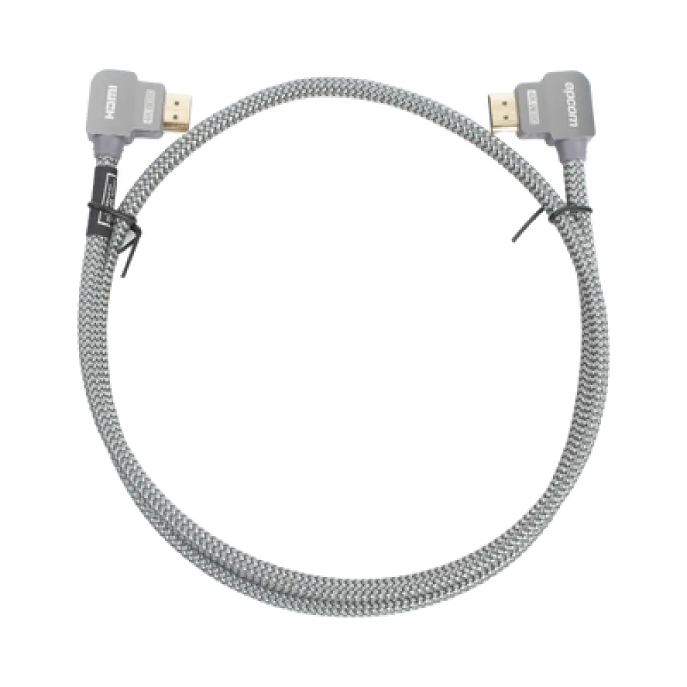 Cable HDMI / Ángulo 90° / 1 Metro (3.28 Pies) / 4K@60Hz / 18 Gbps / Ethernet / Nylon