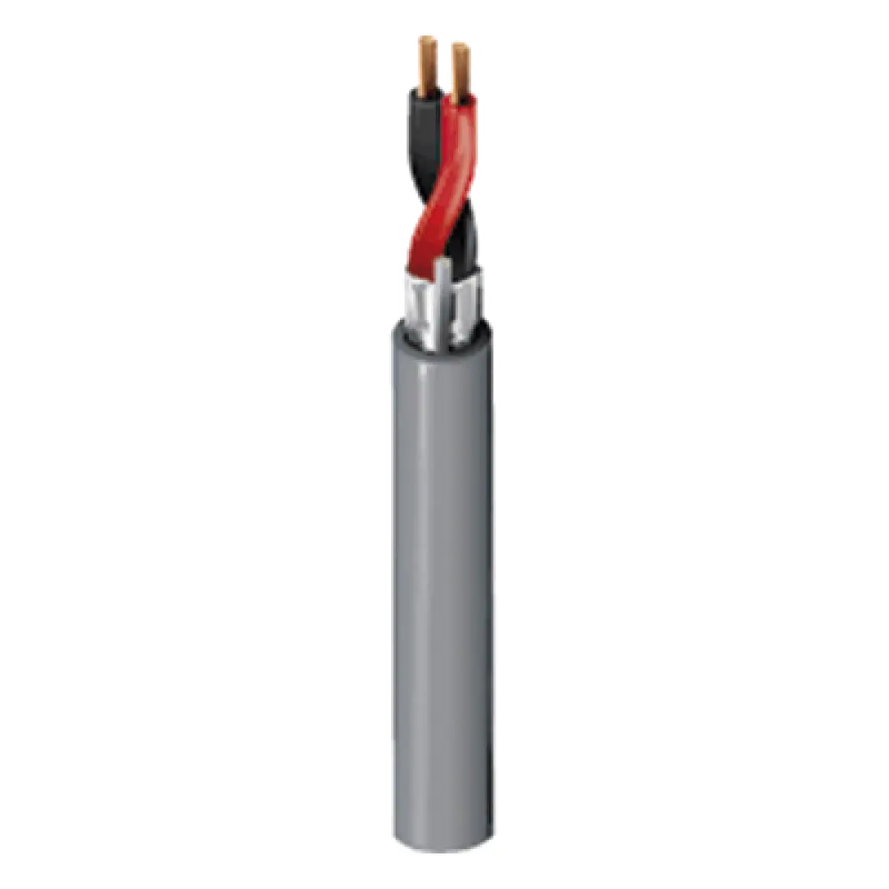 Cable Multipropósito para Alarma / 2x16 AWG / Blindado / CMR Riser / 305 m (1000 ft) / Gris