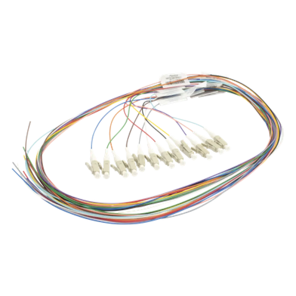 Kit de Pigtails / LC Simplex / Multimodo OM4 50/125 / 900μm Tight-Buffered / 1 Metro (3.28 Pies) / 12 Unidades