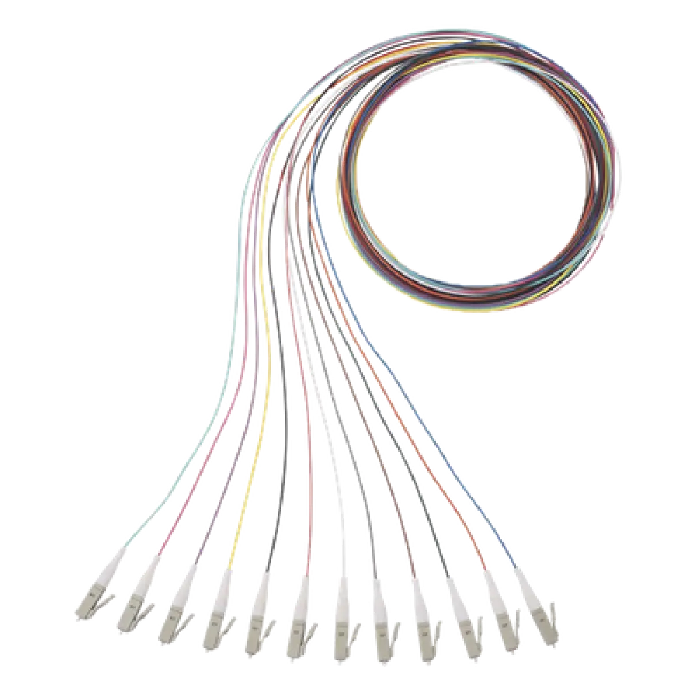 Kit de Pigtails / LC Simplex / Multimodo OM4 50/125 / 900μm Tight-Buffered / 1 Metro (3.28 Pies) / 12 Unidades