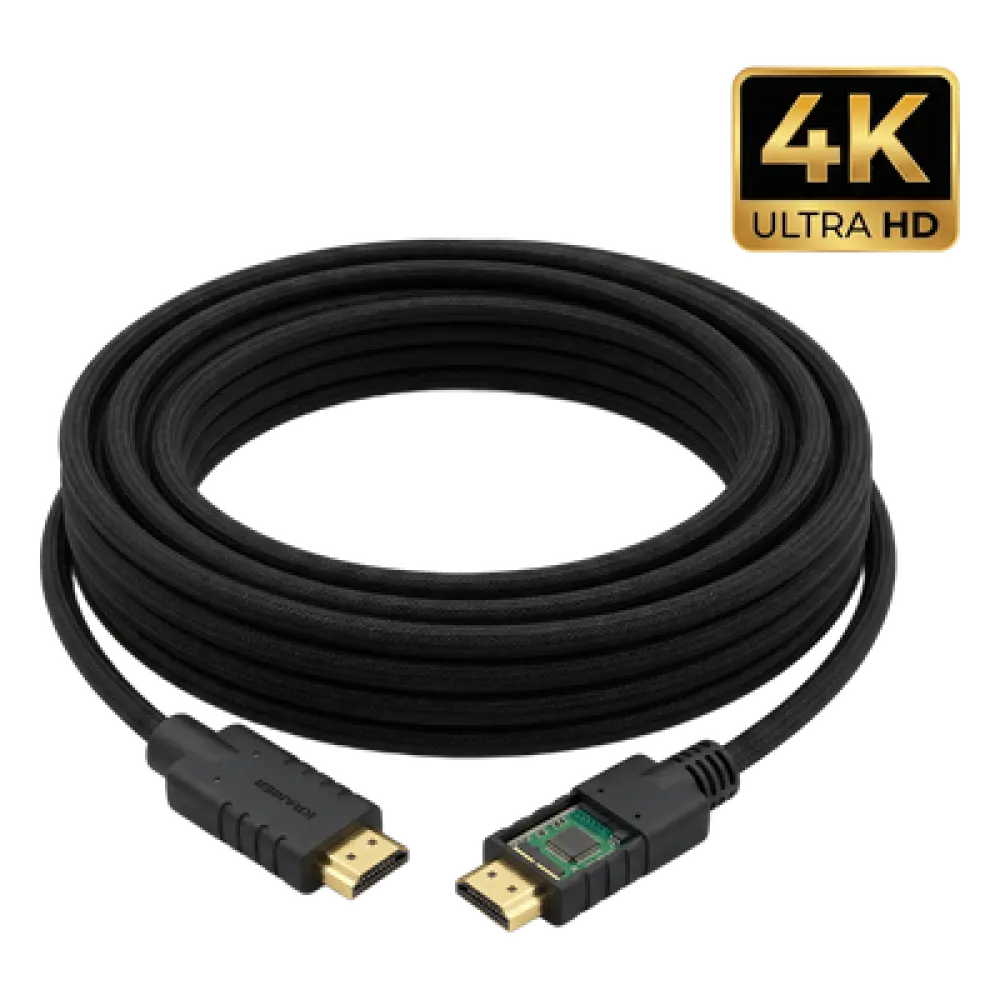 Cable HDMI Activo / 4K@60Hz 4:4:4 / 18 Gbps / 20 m (66 ft) / HDR / Triple Blindaje / K-Lock / UL CL3/FT4