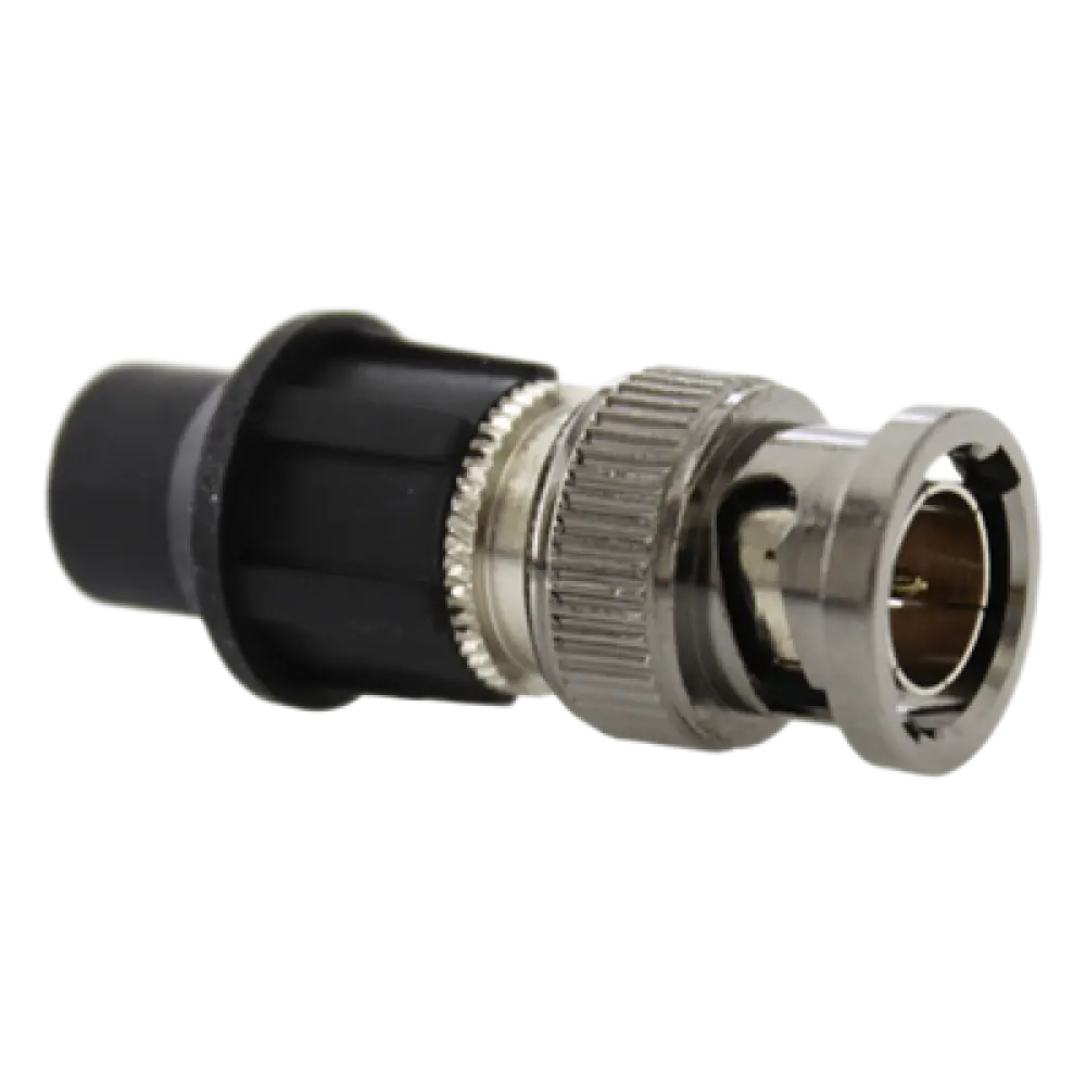 Conector BNC Macho / 75Ω / RG6-RG59-RG178 / CaP System / 27 mm / 1080p HD