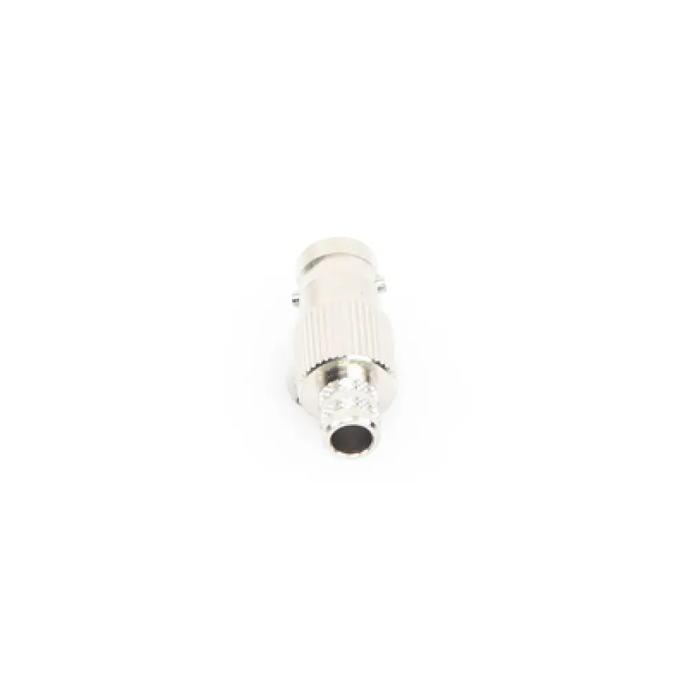 Conector Coaxial BNC Hembra / 75 Ohm / Anillo Plegable / RG-6/U / Níquel-Oro-Teflón / 25 mm