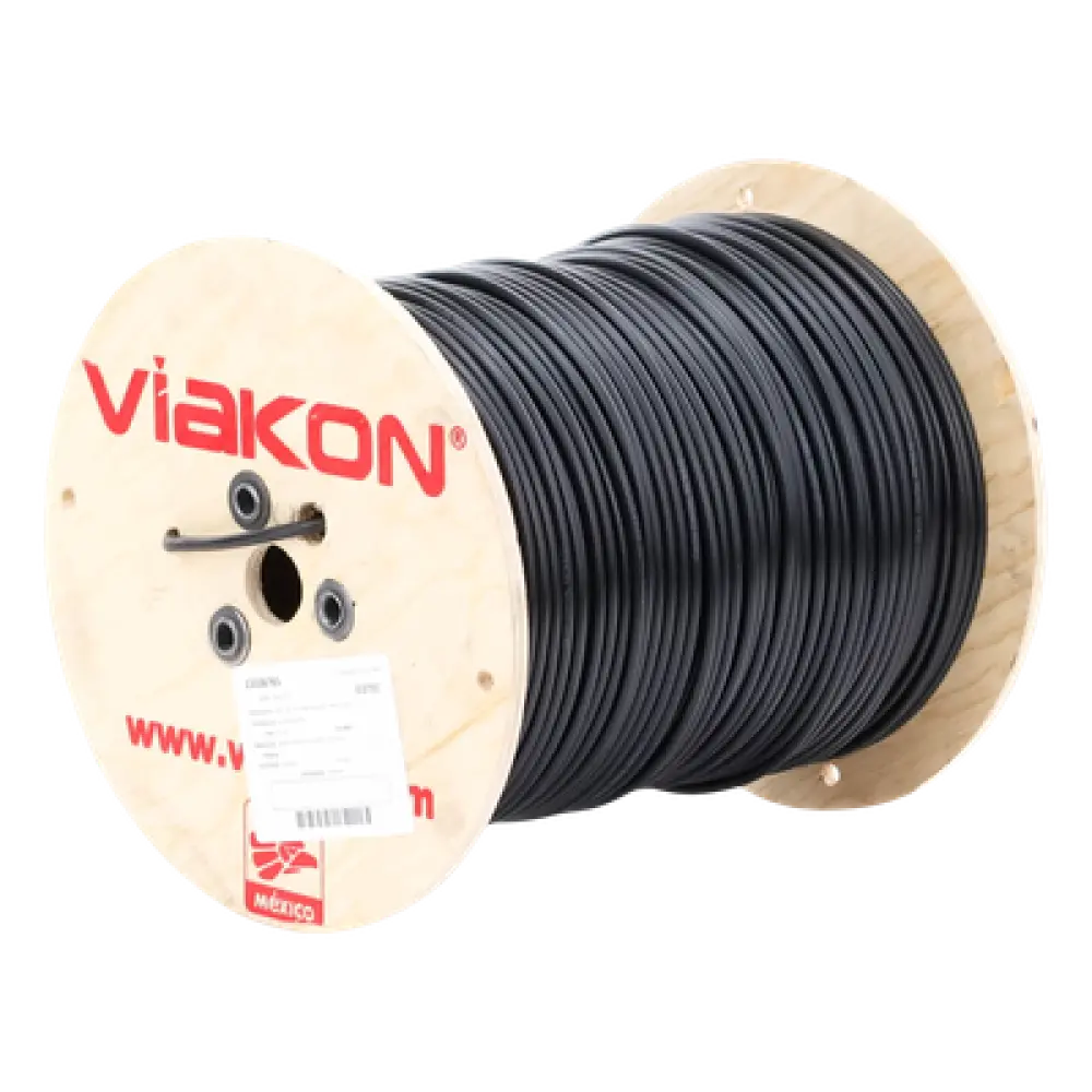 Cable Coaxial CCTV / 305 m (1000 ft) / Cobre Sólido / Blindaje 80% / Retardante a la Llama y UV / Intemperie