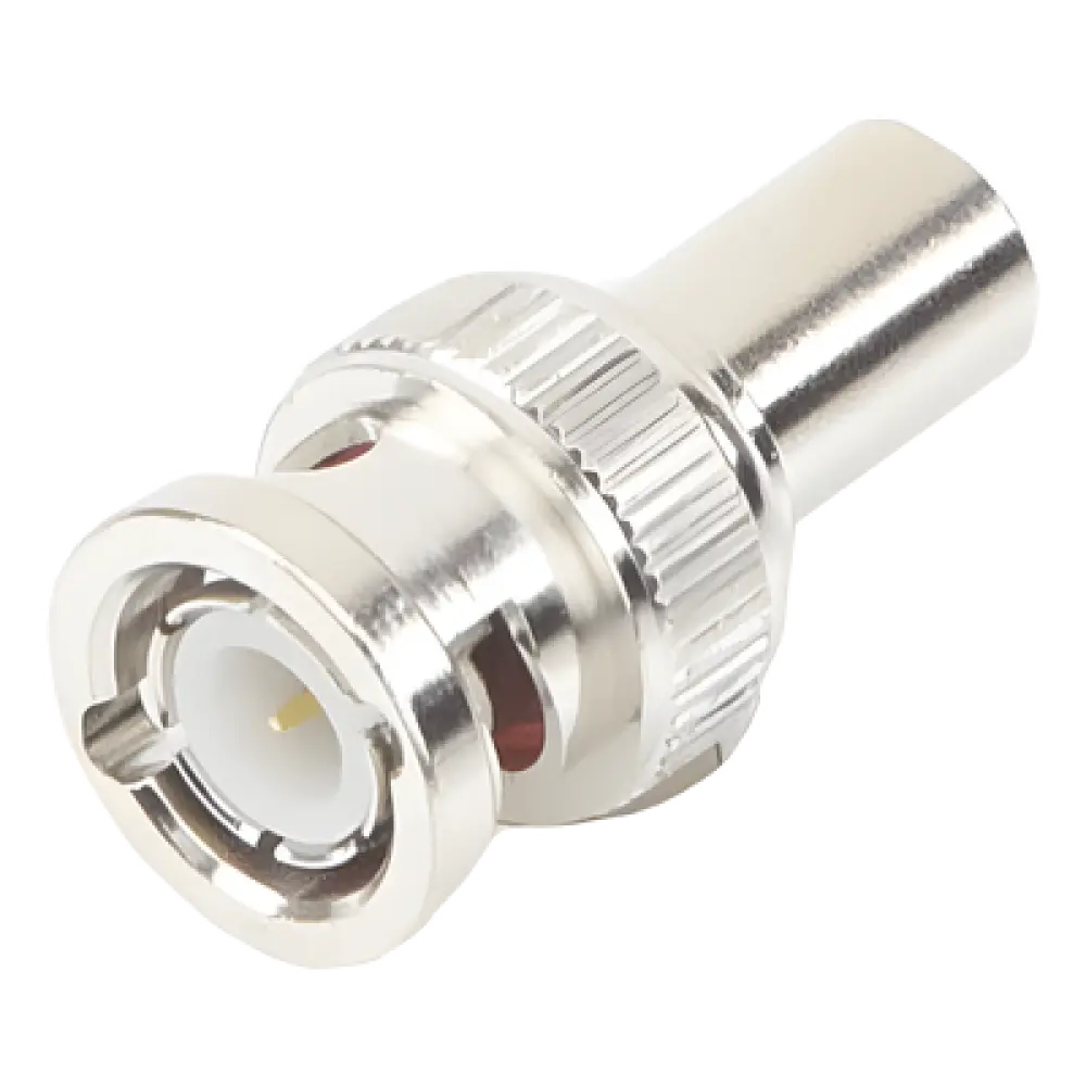 Carga Coaxial Terminal / 75 Ohm / 1/2 Watt / Conector BNC Macho / Níquel / Oro / Delrin