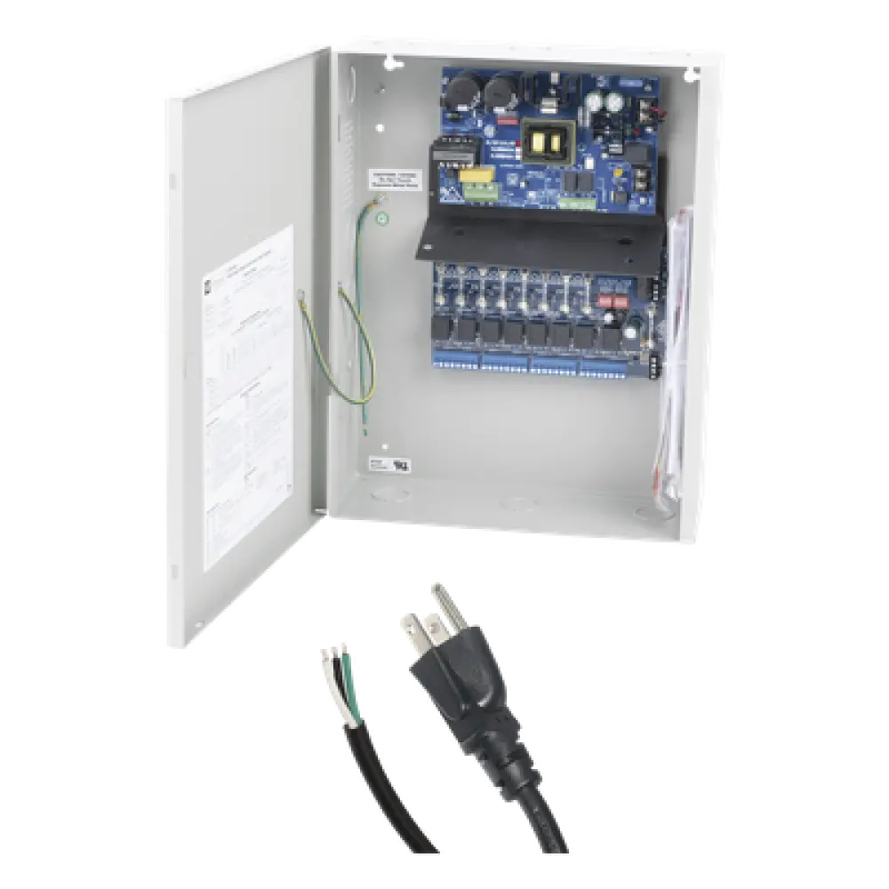 Fuente de Poder con Respaldo / 12 VCC / 10 A / 240 W / 115 VCA / 8 Salidas Independientes / 8 Entradas de Control