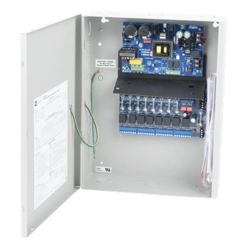 Fuente de Poder con Respaldo / 12 VCC / 10 A / 240 W / 115 VCA / 8 Salidas Independientes / 8 Entradas de Control