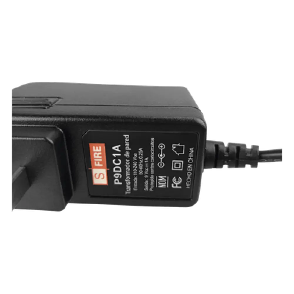 Fuente de Poder Regulada / 9 Vcc / 1 A / Entrada Universal 100-240 Vca / Protección contra Sobretensiones / Certificación NOM