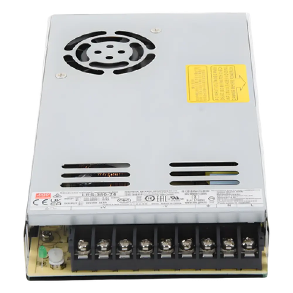 Fuente de Poder Conmutada / 350W / 24Vcc / 14.6A / Entrada Seleccionable 100-120V o 200-240V / 115x30x215 mm (4.5x1.2x8.5 in)