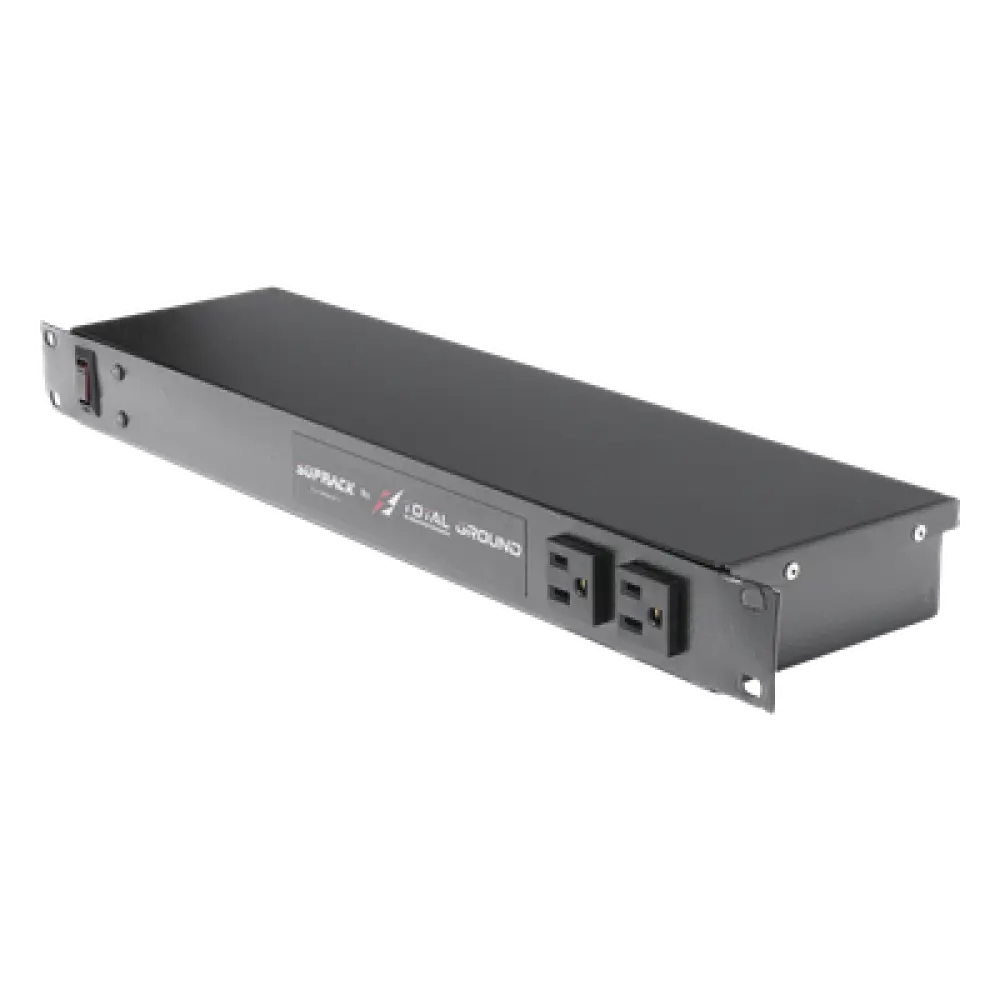 Supresor de Picos para Rack / 10 Contactos NEMA 5-15R / Protección Clase A 40 kA / Filtro EMI/RFI -70 dB / Montaje 19" 1U