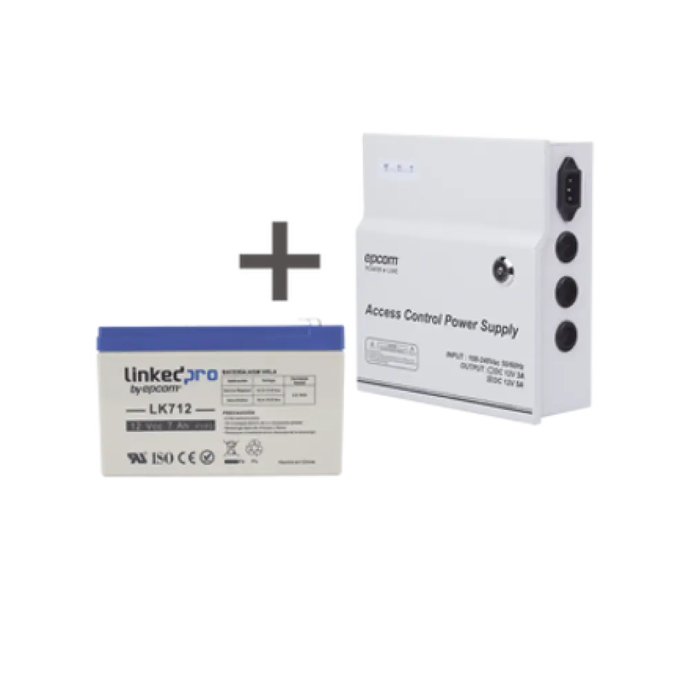 Kit / Fuente regulada de 11 - 15 V @ 5A / Capacidad de respaldo / Modelo ACPST1205 + Batería incluida LK712