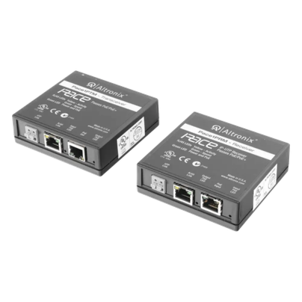 Kit Extensor IP y PoE / UTP CAT5E / 500 m (1640 ft) / 100 Mbps Full Duplex / IEEE 802.3at