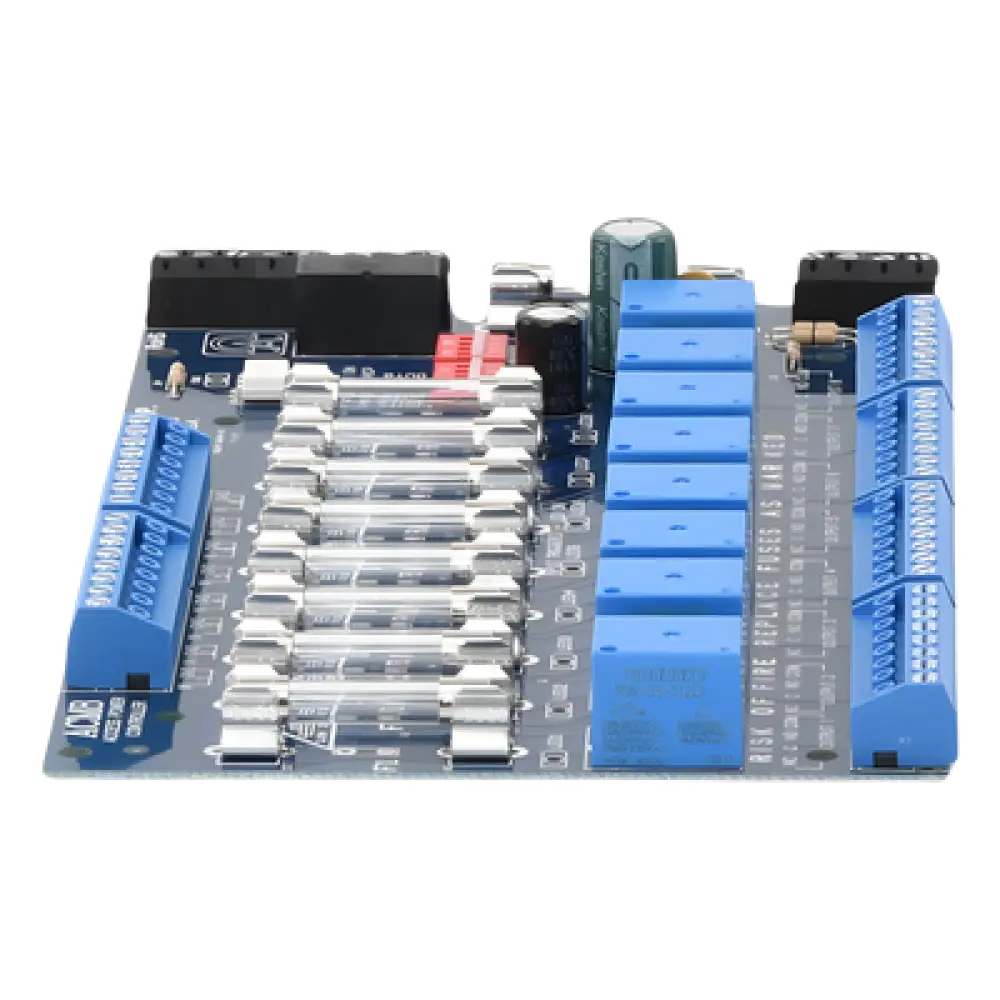 Tarjeta de Control de Acceso / 8 Entradas / 8 Salidas Protegidas / 12-24 Vcd / Contactos Secos Tipo C / Interfaz FACP