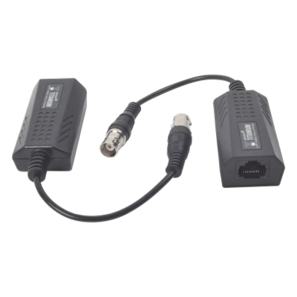 Extensor IP Pasivo / Conversión Ethernet sobre Coaxial / Alcance 200 m (656.2 ft) / 10 Mbps / Protección Sobretensiones 2 kV / Sin Alimentación Externa