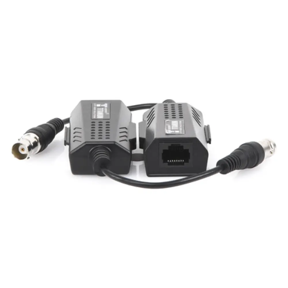 Extensor IP Pasivo / Conversión Ethernet sobre Coaxial / Alcance 200 m (656.2 ft) / 10 Mbps / Protección Sobretensiones 2 kV / Sin Alimentación Externa