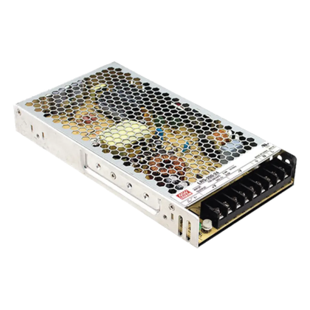 Fuente de Alimentación Conmutada / 200W / 5Vcc 40A / Entrada Seleccionable 90-132Vca o 180-264Vca / Montaje en Chasis / Convección Natural