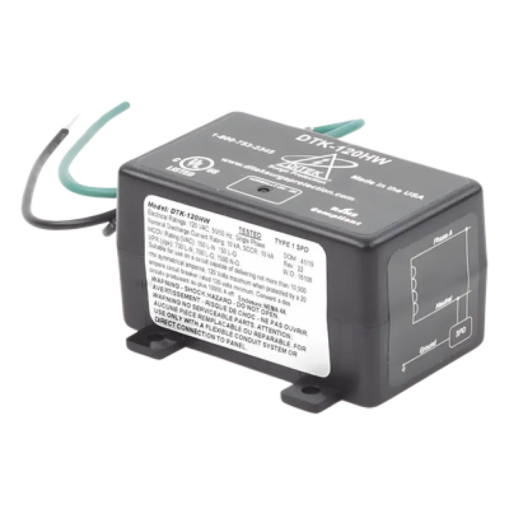 Protector de Sobretensión / 120 VCA / 15 A / NEMA 4X / -35°C a 80°C / UL1449