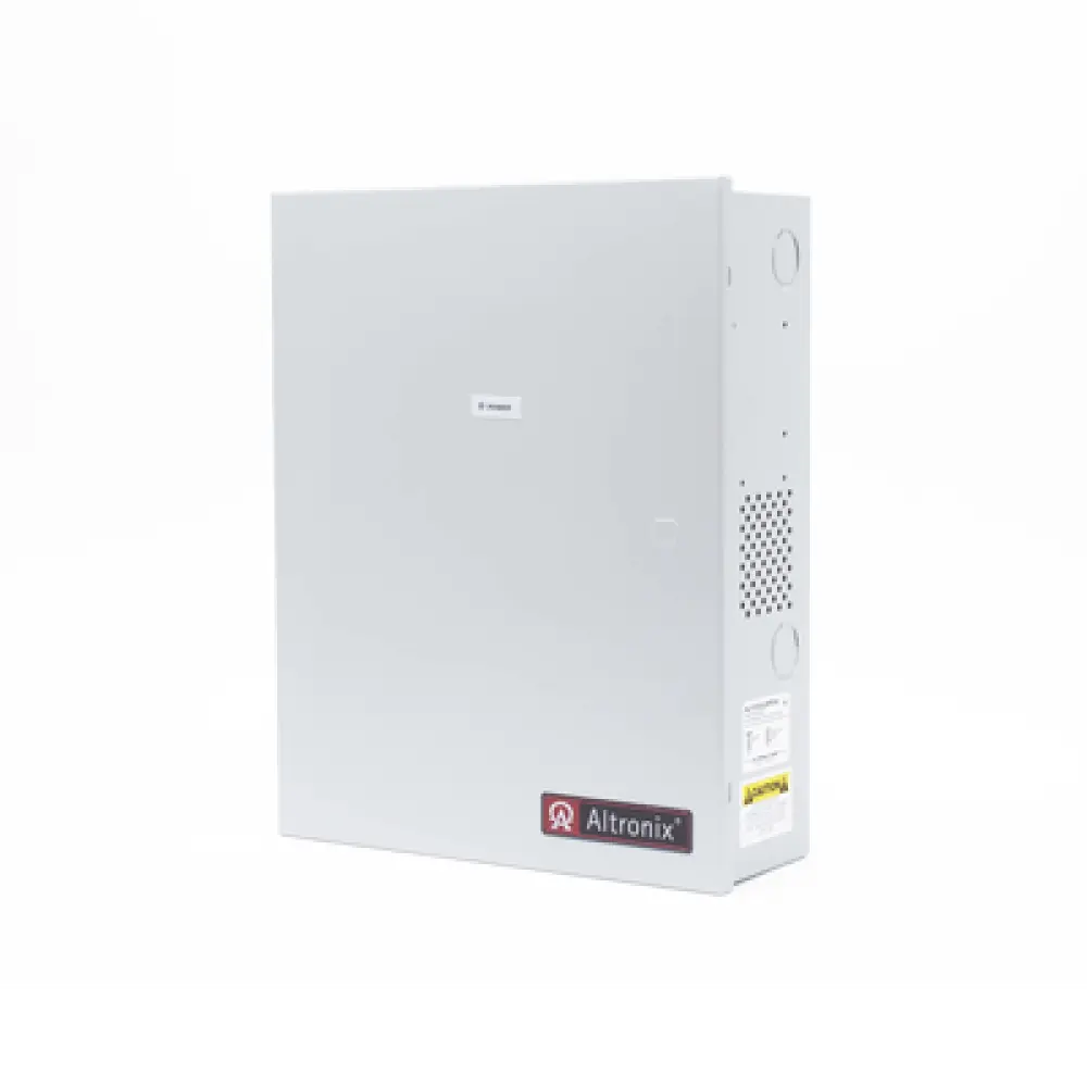 Fuente de Poder Controlada / 12 VDC 10 A / 16 Salidas con Fusibles / Cargador de Batería de Respaldo / Supervisión de Fallo CA