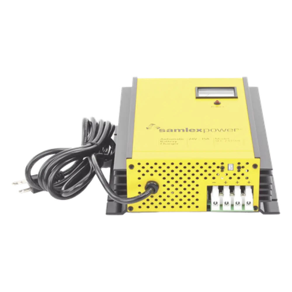 Cargador de Baterías Industrial / 24 VCC / 15 A / Baterías 100 a 200 Ah / Entrada Dual 120/220 VCA / Operación Automática